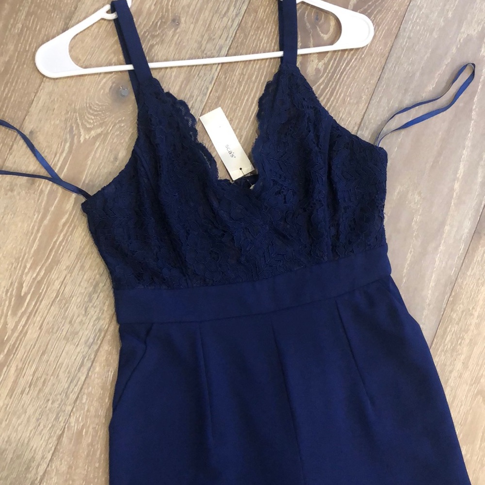 Navy blue pantsuit romper! Brand new!